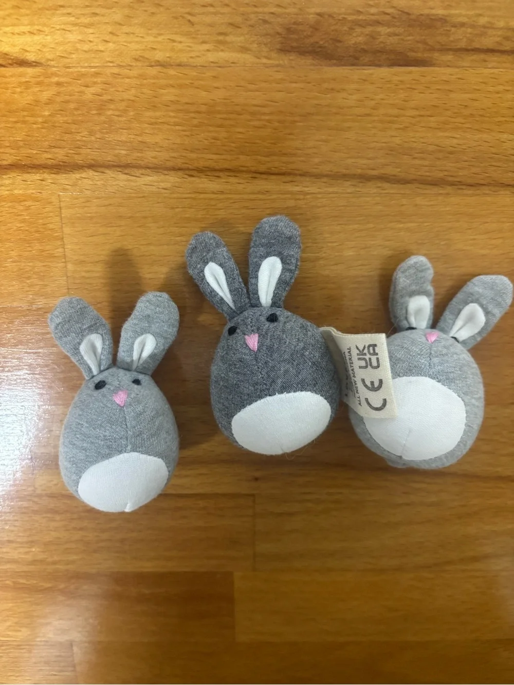 Lovevery Bunny Burrow Felt Bunny Toy Set with 3 Bunnies Montessori